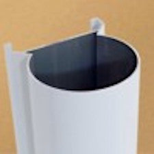 KDK hoekprofiel wit  100mm wand  lengte 3000mm